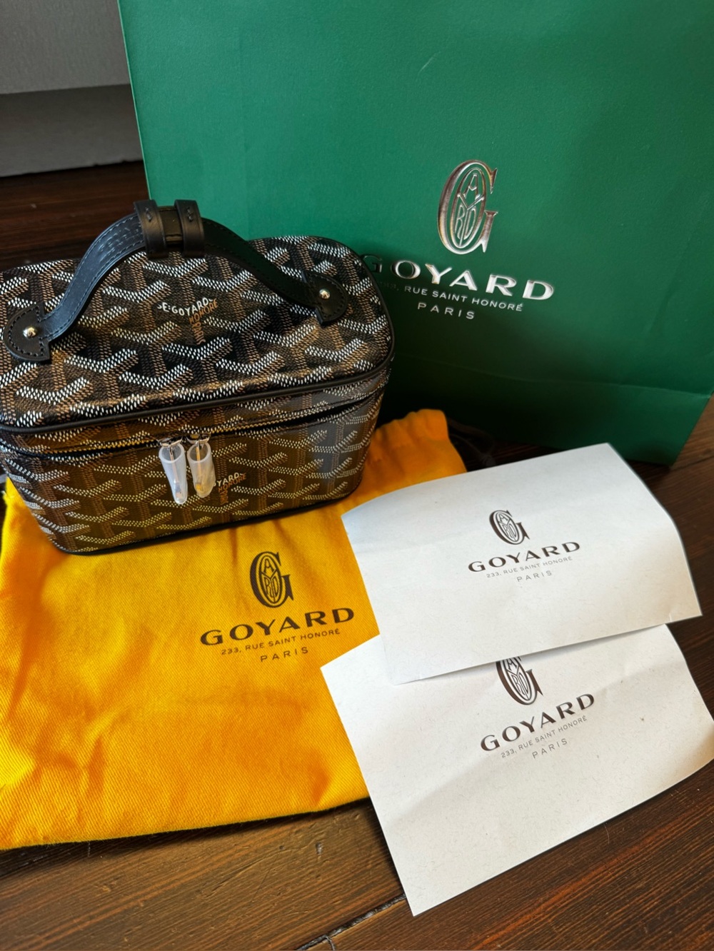 Goyard Muse Vanity Case, NEW WITH TAGS and DUST-BAG and Goyard Shopping Bag